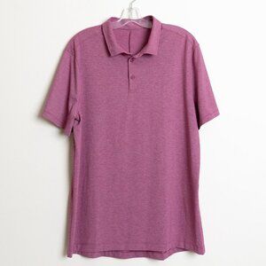 Lululemon Evolution Polo Short Sleeve  Performance Mauve Pink XL